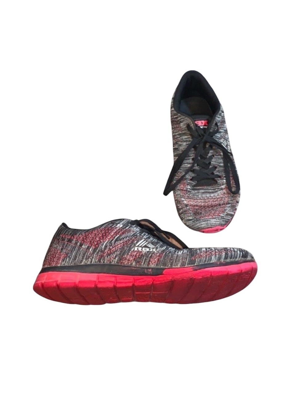 RBX Live Life Active Men’s Athletic Running Shoes – Dark Gray & Pink, Size 12W